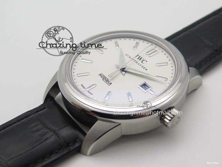 MIROTIME 0105 RelaxedFit Ingeniuer St.Laurens SS White Dial MKF 1:1 V2 Best Edition On Black Leather Strap A 7355
